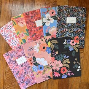 Notebooks! 6 Rifle Paper Co, 2 Anthropologie